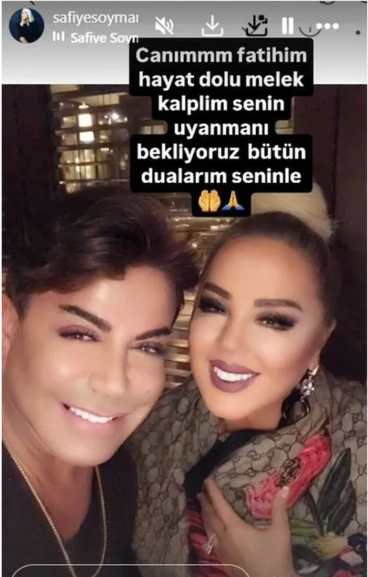 Safiye Soyman'ın Fatih Ürek paylaşımı duygulandırdı