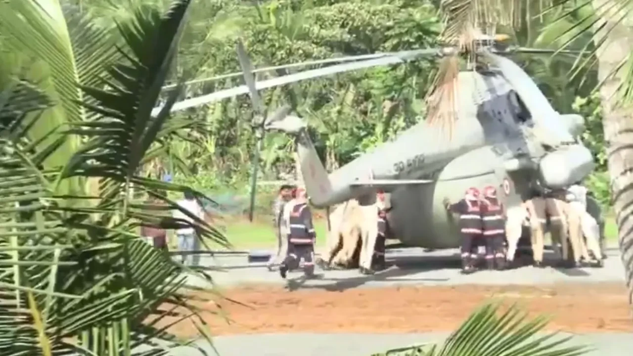 Hindistan'da yürekler ağıza geldi! Cumhurbaşkanı Murmu'yu taşıyan helikopterin iniş yaptığı pist çöktü