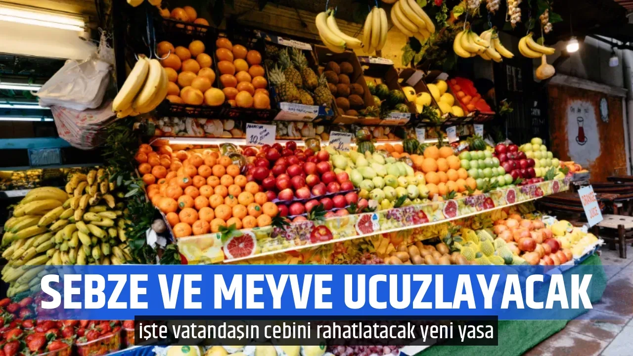 SEBZE VE MEYVE UCUZLAYACAK