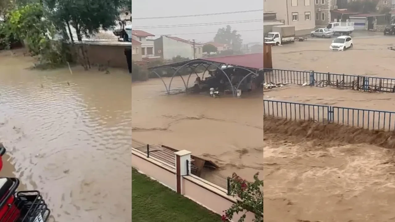 İzmir sele teslim! Yollar göle döndü