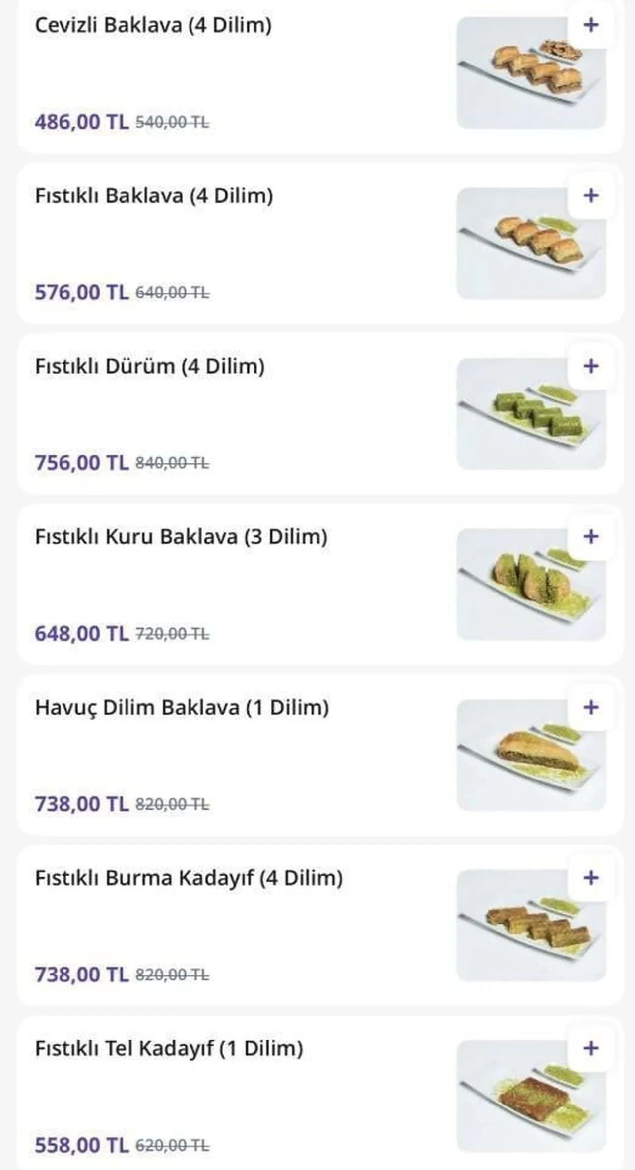 Bir dilimimin fiyatı dudak uçuklattı! Sosyal medya bu baklavayı konuşuyor 