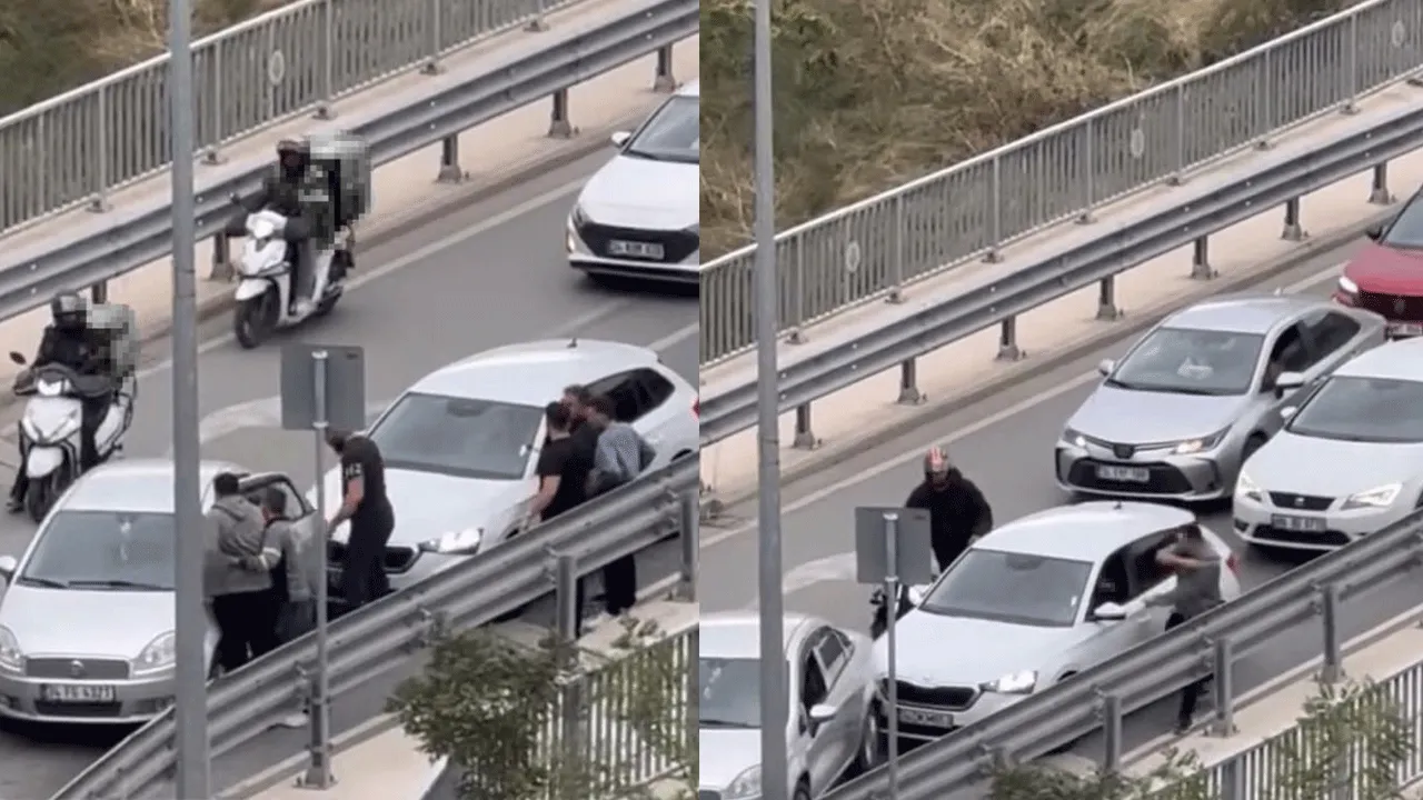 İstanbul trafiğinde dehşet! Sopasına güvenen maganda etkisiz hale getirildi!