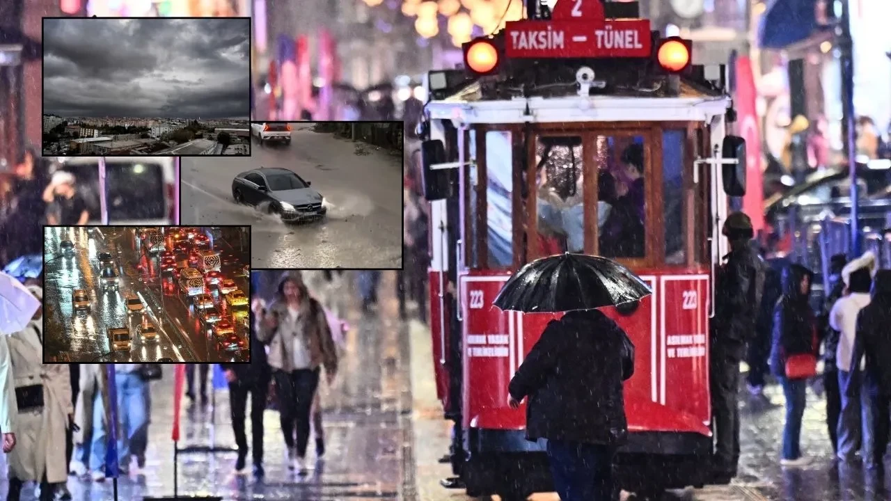 Sağanak bir anda bastırdı, İstanbul'da trafik felç oldu! Yağış ne kadar sürecek?