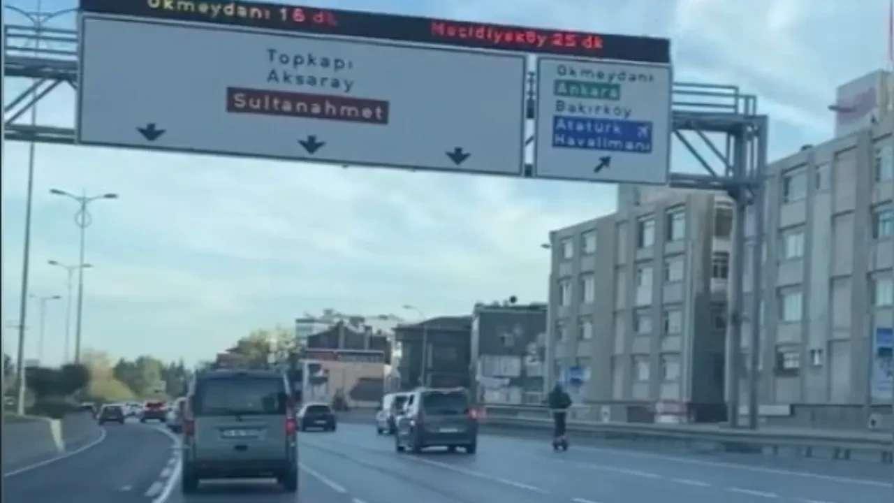 Yasak olmasına aldırış etmedi! Scooter'la canını böyle hiçe saydı