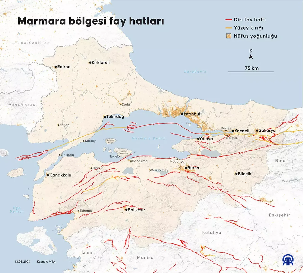 İşte Türkiye'nin en tehlikeli fay hatları! 45 il risk altında