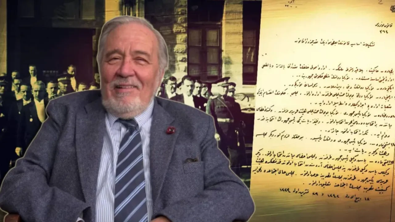 Ünlü tarihçi İlber Ortaylı paylaştı! İşte Cumhuriyet'in ilan edildiği orijinal belge