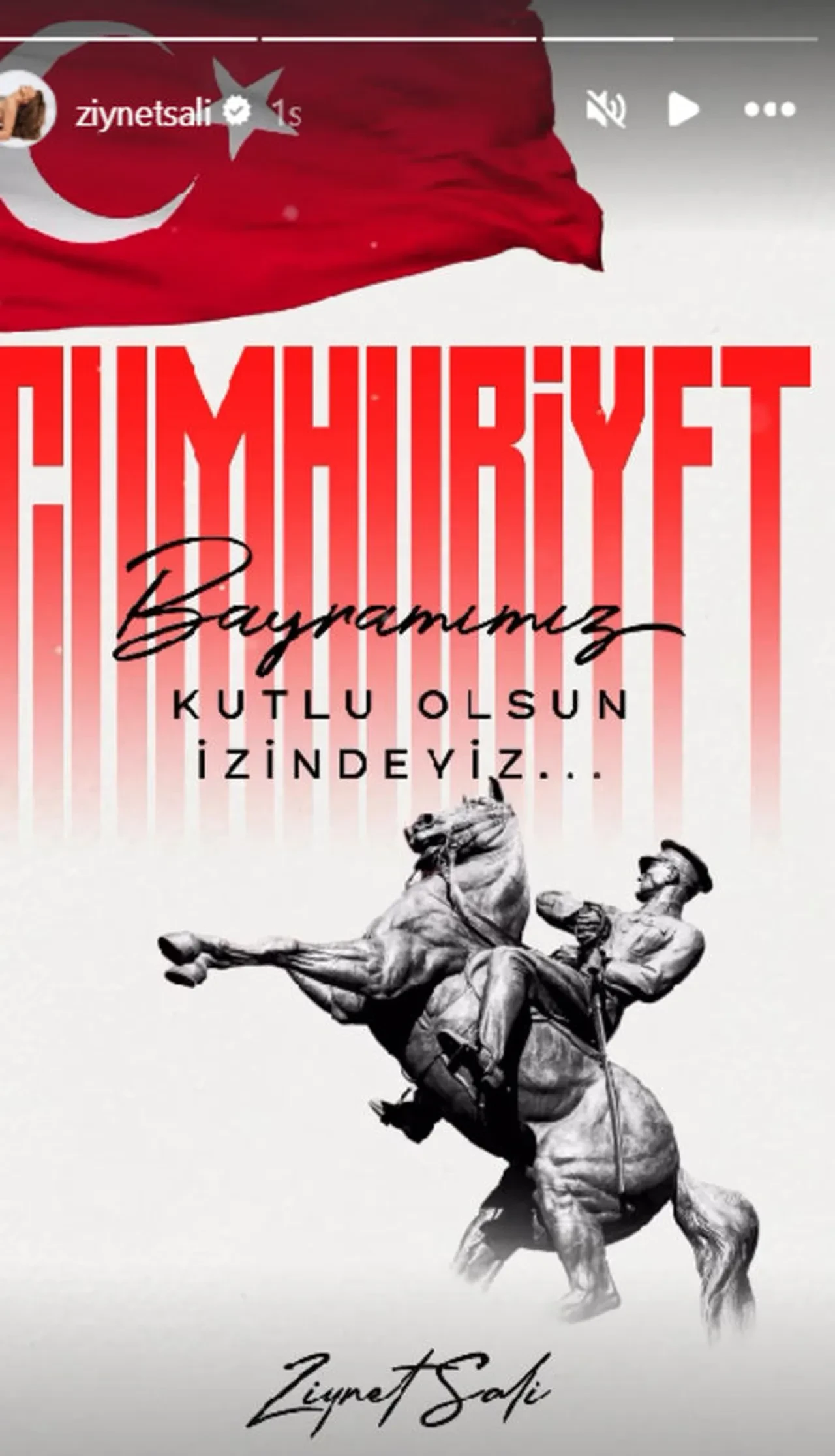 Ünlülerden 29 Ekim Cumhuriyet Bayramı mesajları