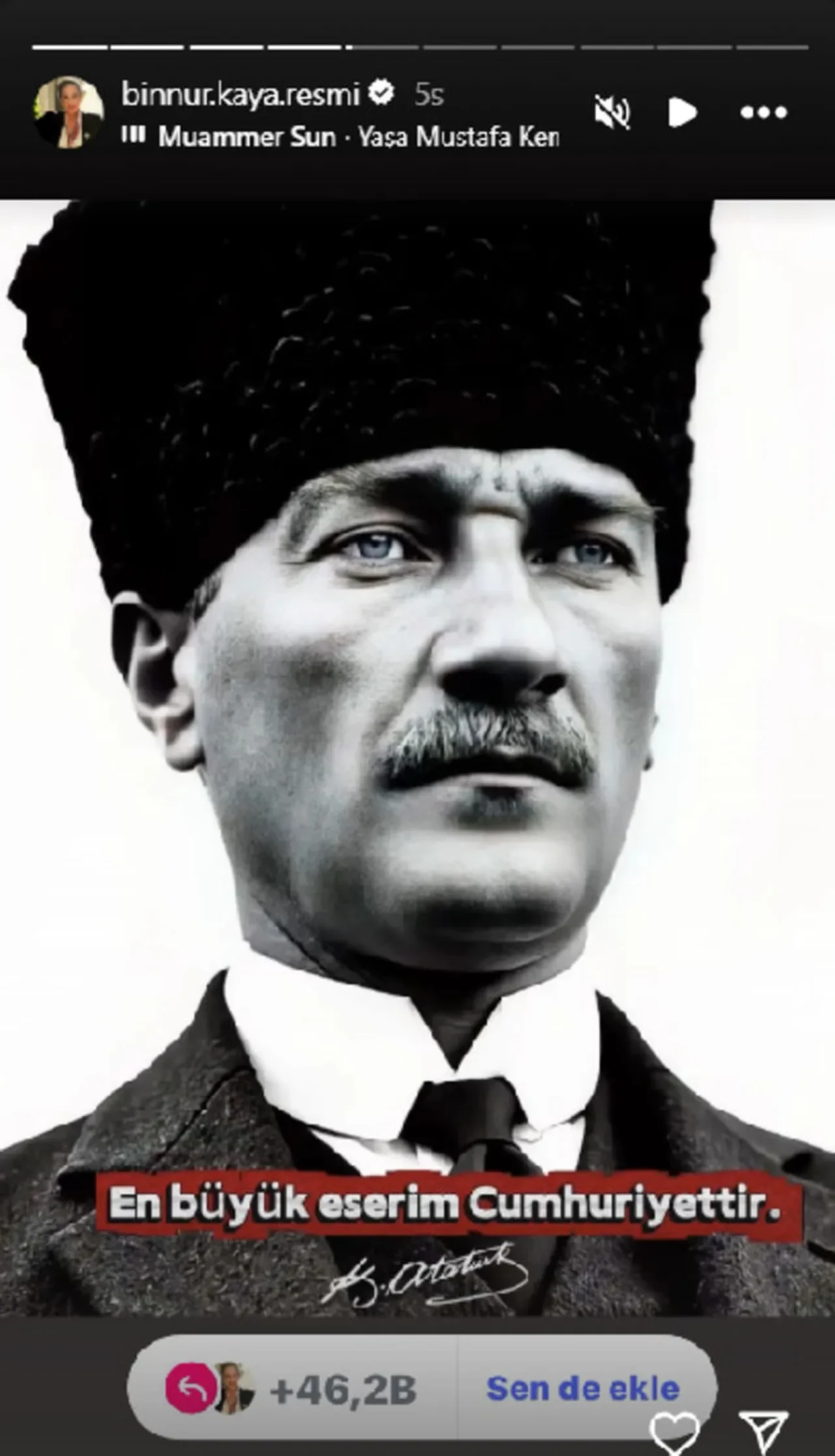 Ünlülerden 29 Ekim Cumhuriyet Bayramı mesajları