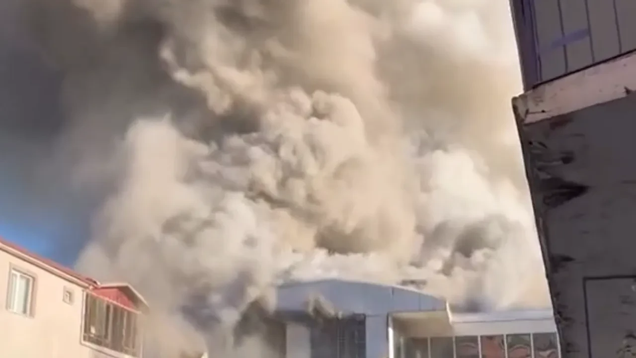 Yalova'da yürekleri ağza getiren otel yangını! İşte o anlar