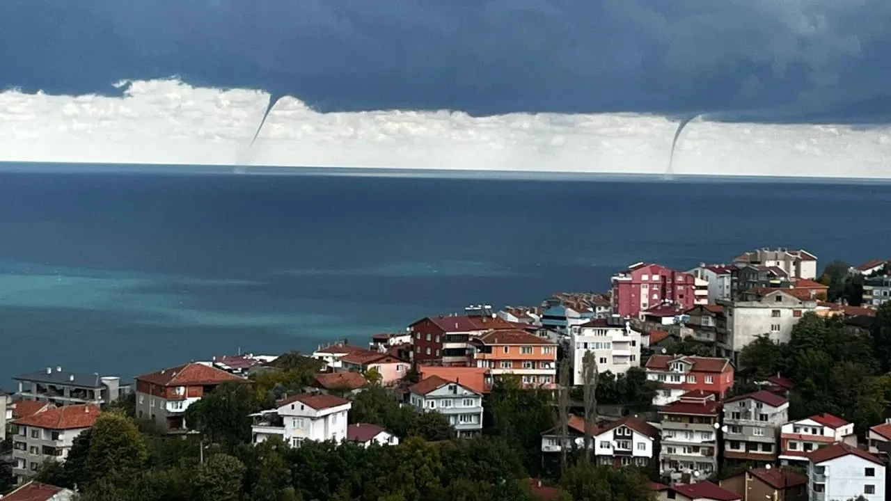 Zonguldak'ta denizde hortum oluştu