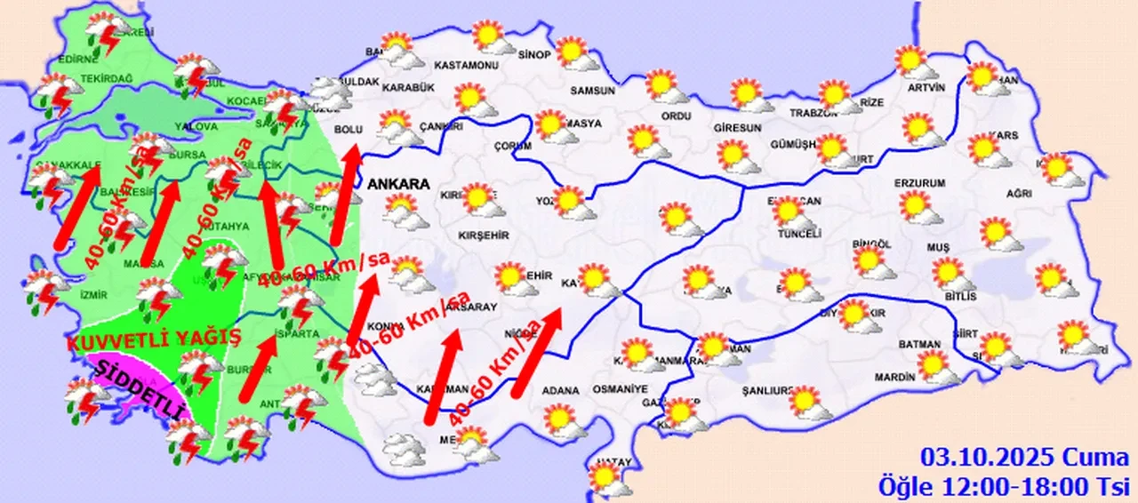 9 ilde sarı ve turuncu kodlu alarm! Meteoroloji saat verip uyardı: Sağanak ve fırtına bastıracak