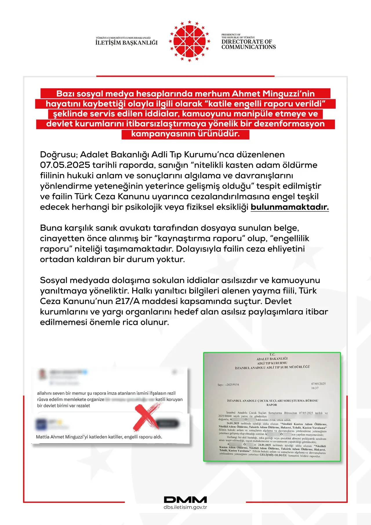 Ahmet Minguzzi’yi öldürenler engelli raporu aldı iddiası! Açıklama geldi