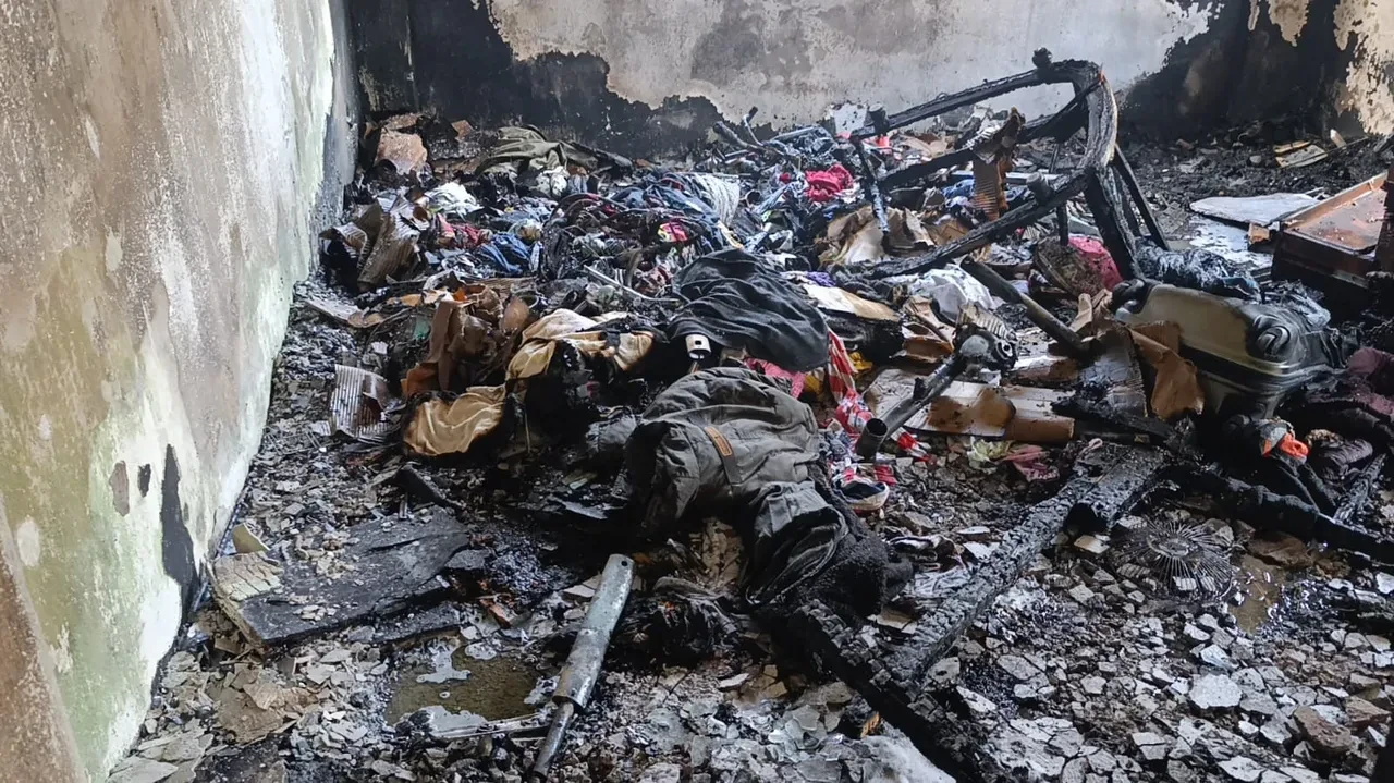 Yangında küle dönen odadan sağlam çıktı: Kedinin saklandığı yer dikkat çekti