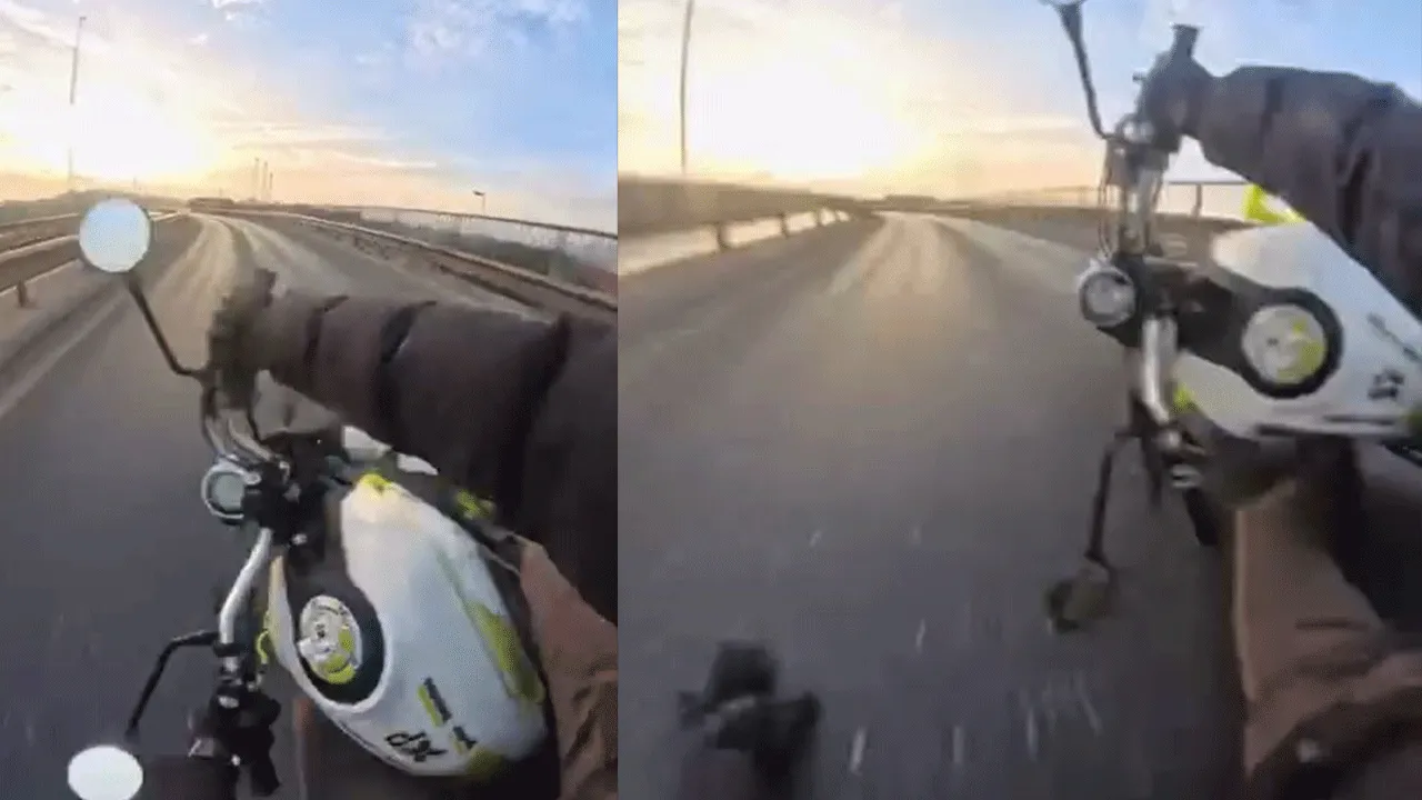 Defalarca takla attı hiç bir şey olmamış gibi yürüdü! 