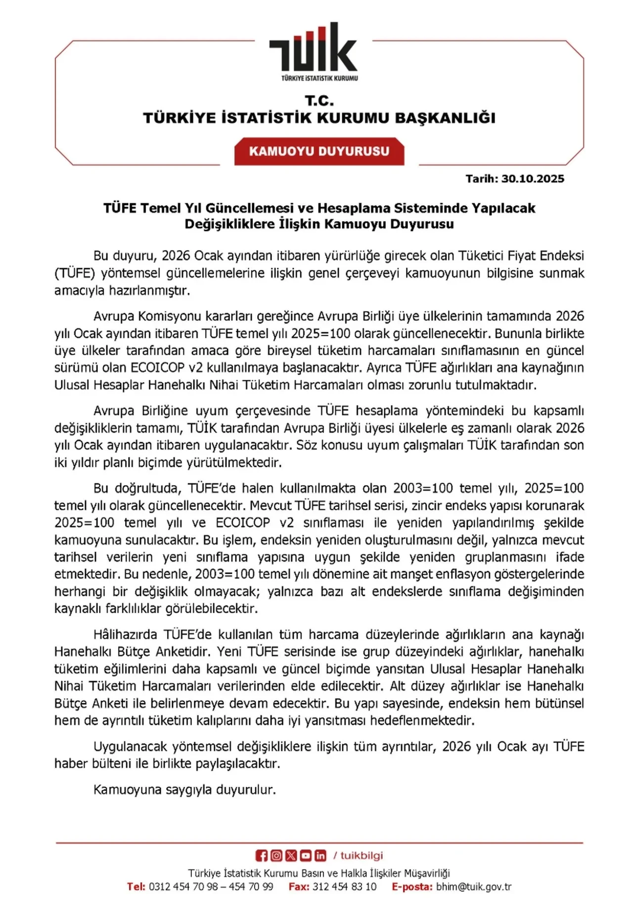 Ekim ayı enflasyon beklentisi yüzde kaç? 2026 memur ve emekli maaşlarını etkileyecek