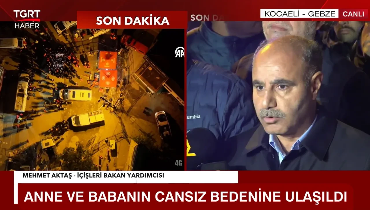 Gebze'de çöken 7 katlı binadan acı haber: 5 kişilik ailenin 4'ü hayatını kaybetti