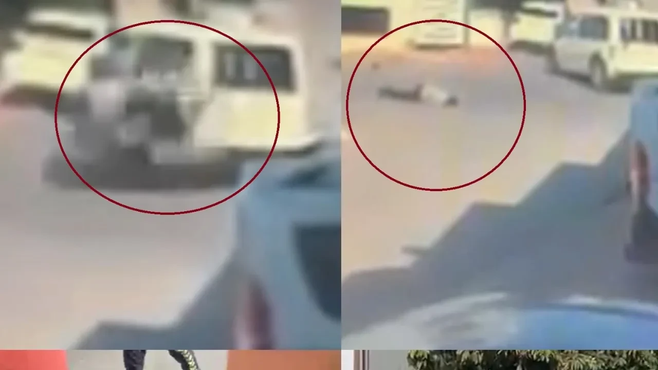 Geri manevra yapan araçla çarpıştı, yola savruldu! Kaza anı saniye saniye kamerada