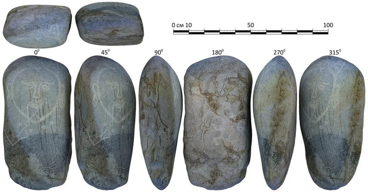Kırgızistan'da tarihi keşif: Erken Türk dönemine ait kadın figürlü taş bulundu!
