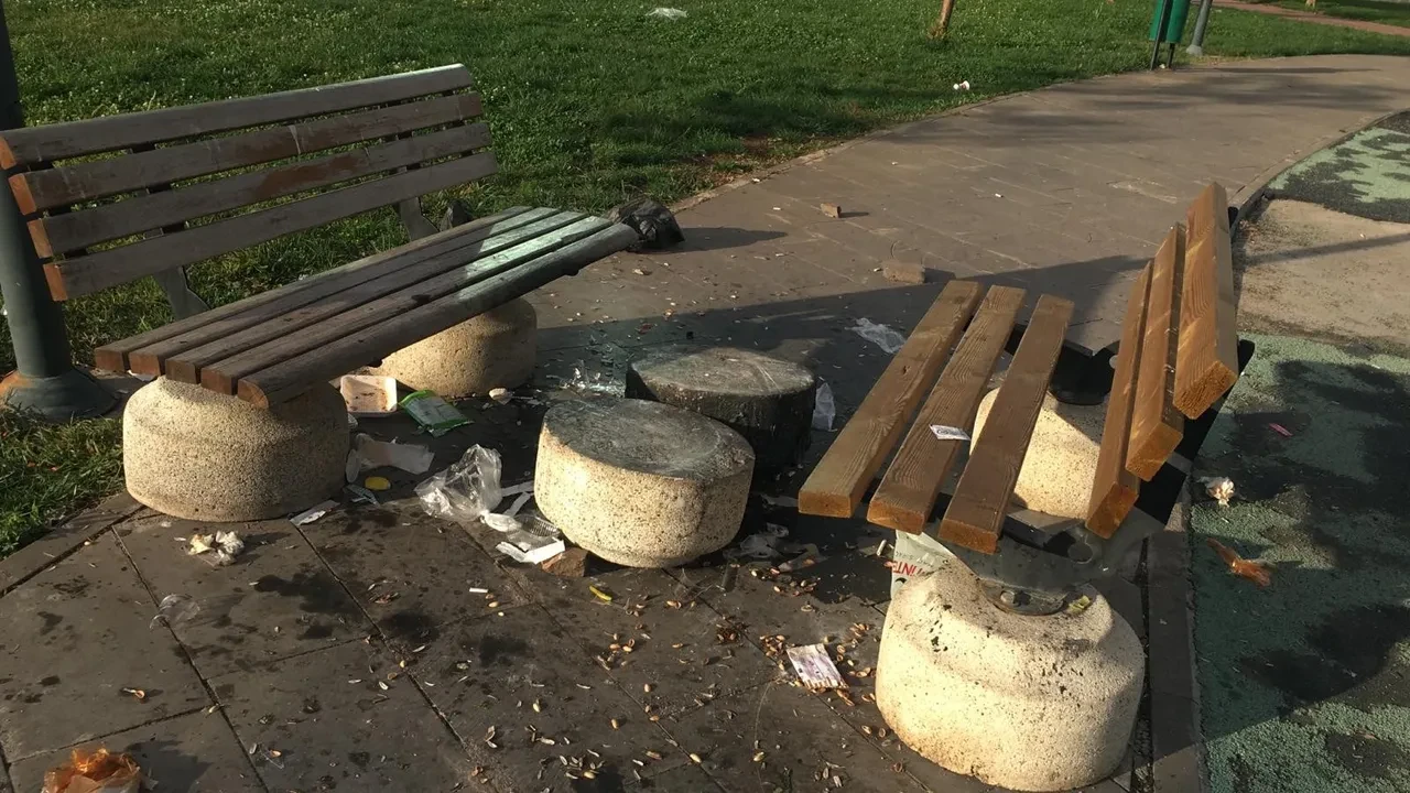 Vandallar iş başında! Parkları hedef aldılar: Birçok bank yakıldı