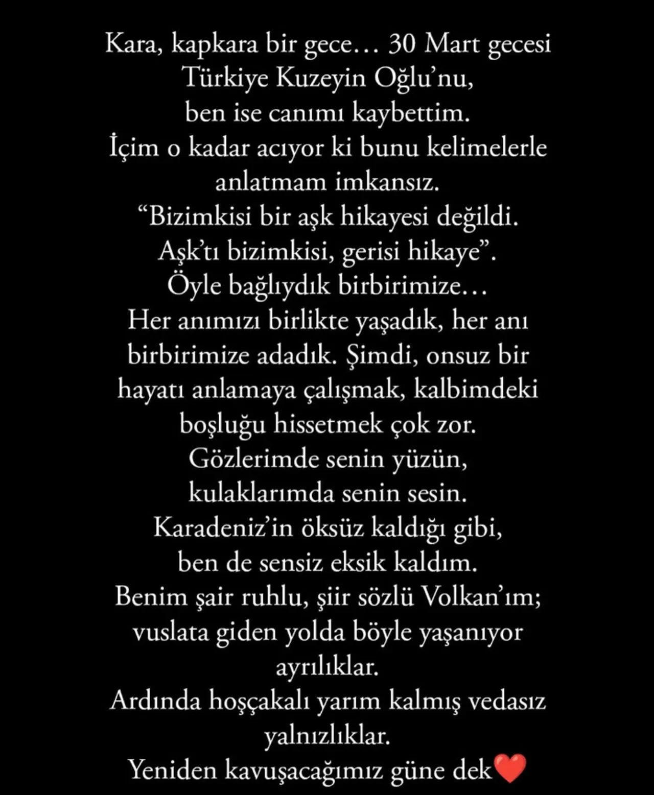 Volkan Konak’ın eşi Selma Konak’tan yürek burkan paylaşım