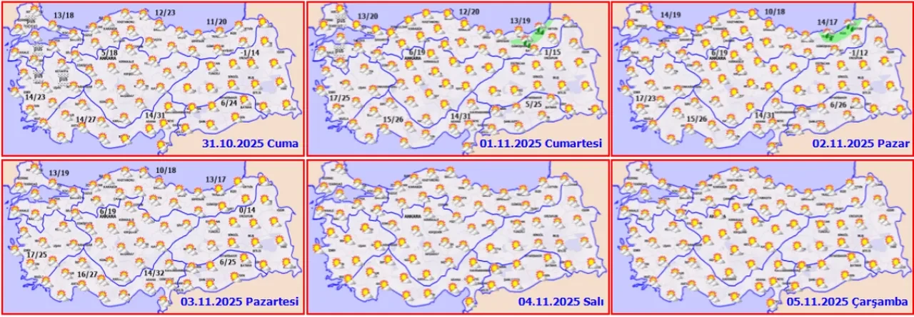 Pastırma sıcakları geliyor! Meteoroloji hava durumunu paylaştı: Günlerce sürecek
