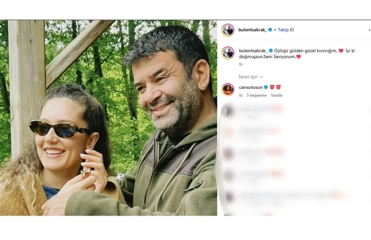 Bülent Şakrak'tan sevgilisi Duygu Arabacıoğlu’na romantik kutlama!