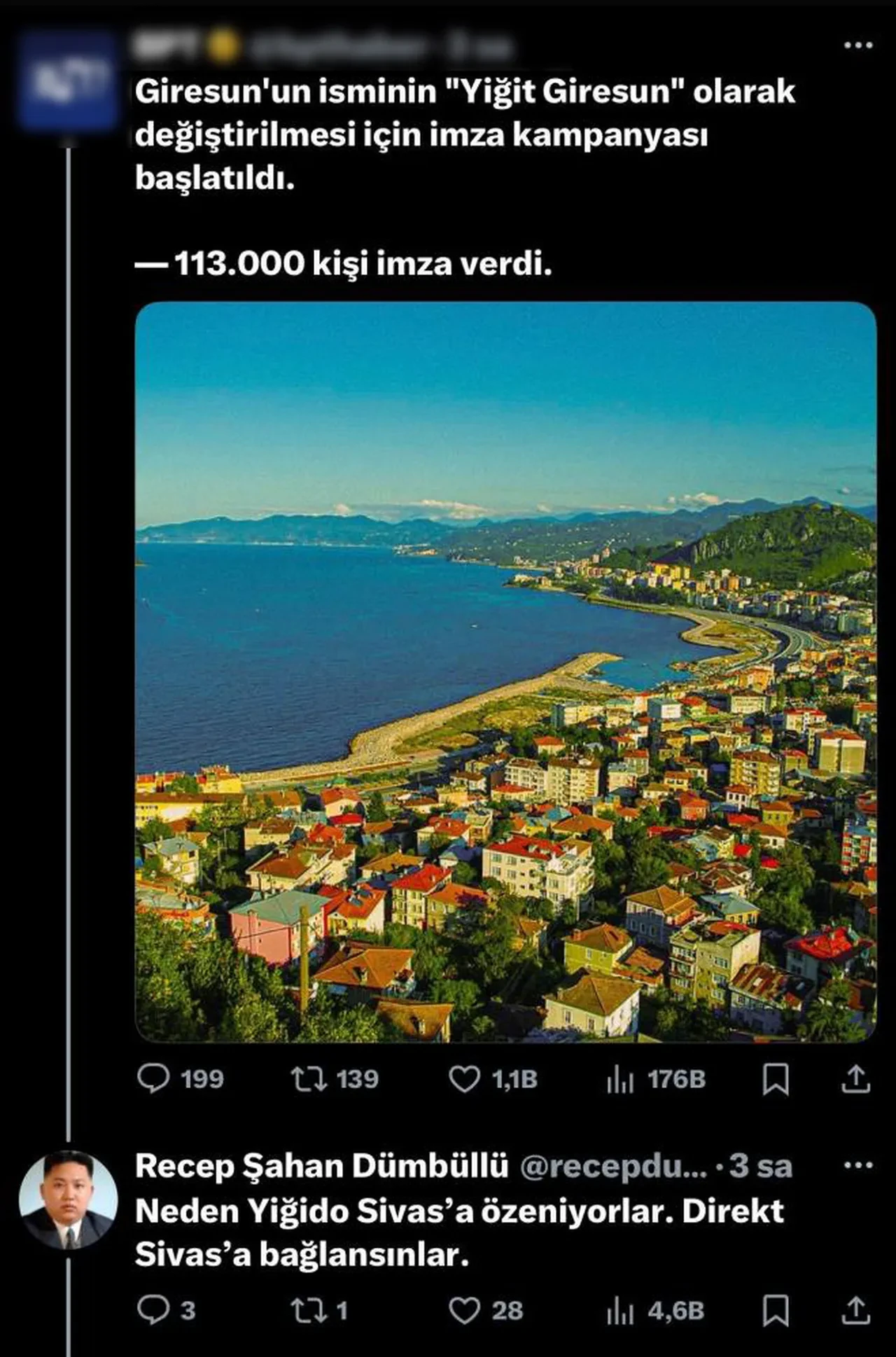 Giresun'da kentin adını değiştirmek için imza kampanyası! Sivas'tan karşı hamle geldi