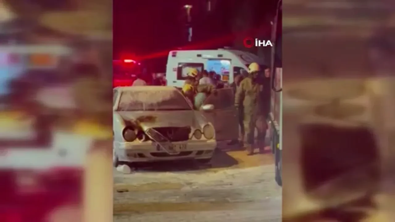 İzmir'de dehşete düşüren olay! Eşiyle tartışan adam arabasıyla birlikte kendini ateşe verdi