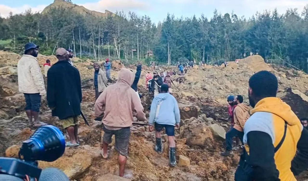 Papua Yeni Gine'de heyelan faciası! Çok sayıda ölü var