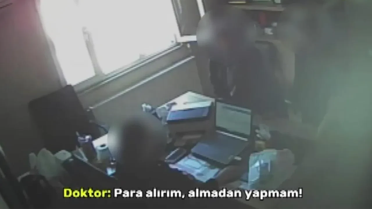Gaziantep'te şok görüntüler: Doktorun para karşılığı sahte rapor pazarlığı saniye saniye kamerada
