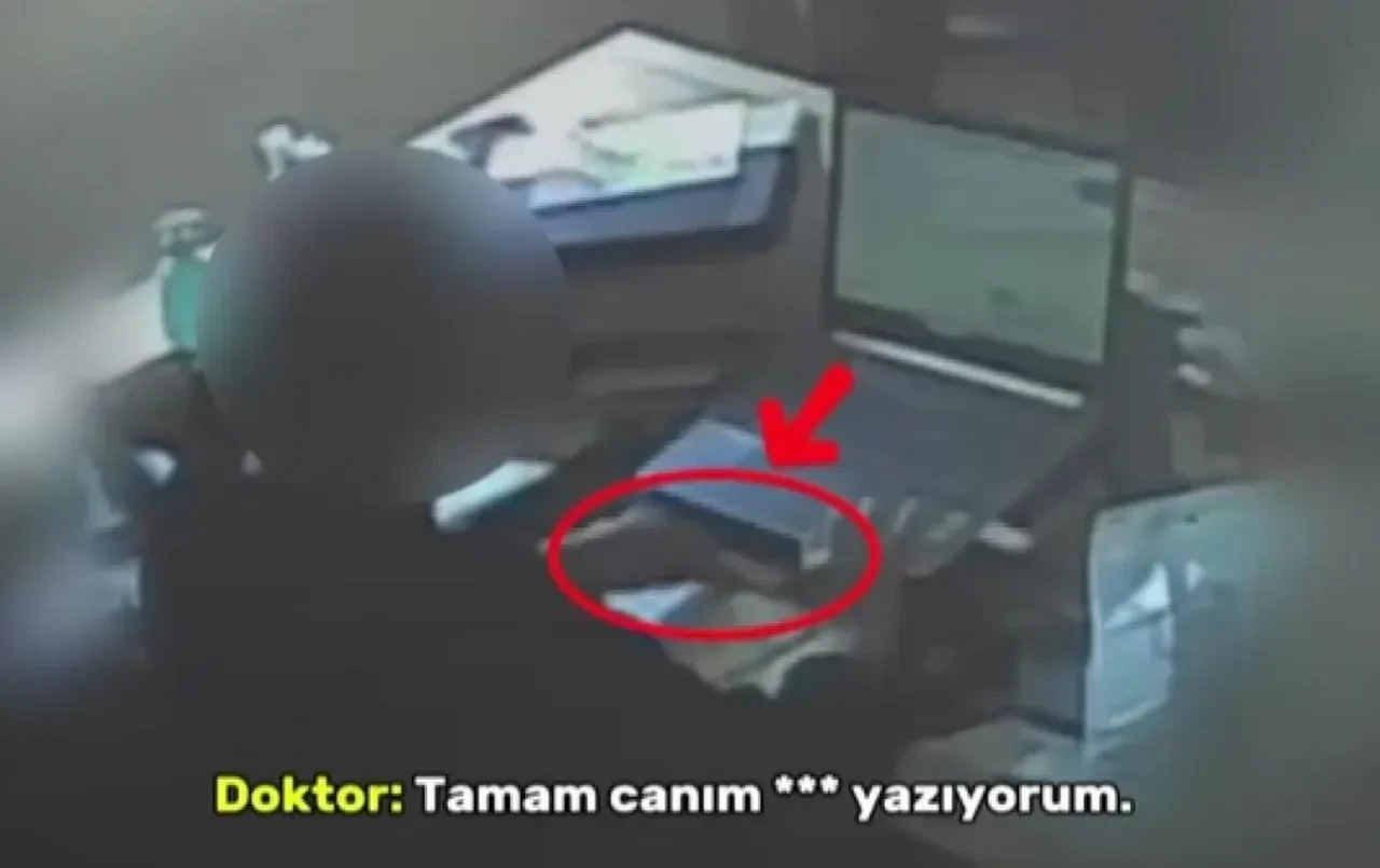 Gaziantep'te şok görüntüler: Doktorun para karşılığı sahte rapor pazarlığı saniye saniye kamerada
