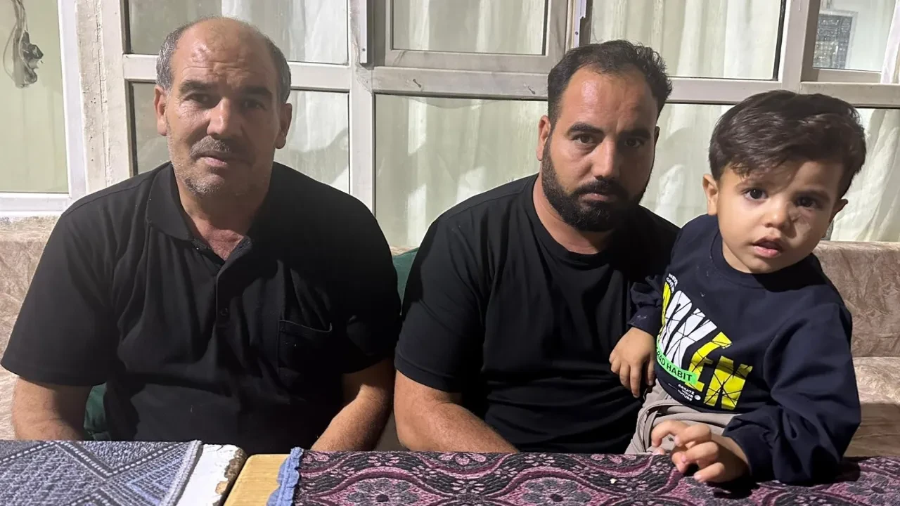 Yorgun merminin isabet ettiği çocuk yaralandı