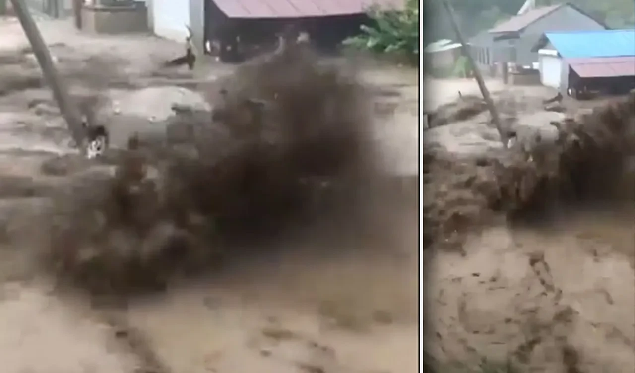 Felaketler peş peşe geldi: Sel, heyelan ve yıldırım düşmesi...