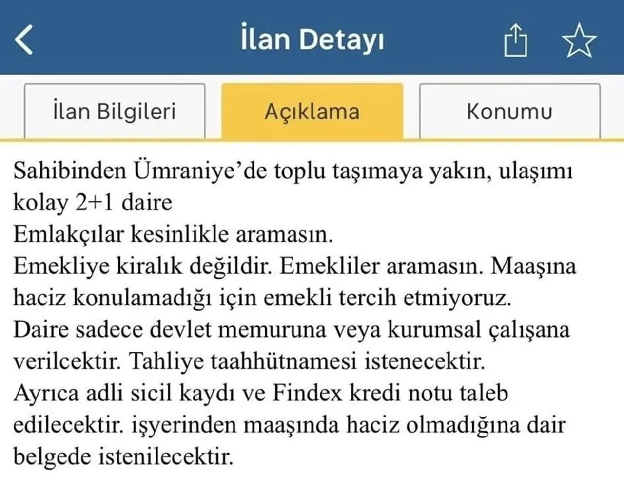 Kiralık ev ilanındaki şartlar isyan ettirdi! 'Emekli' detayı şaşkına çevirdi: 'Siz aramayın' 