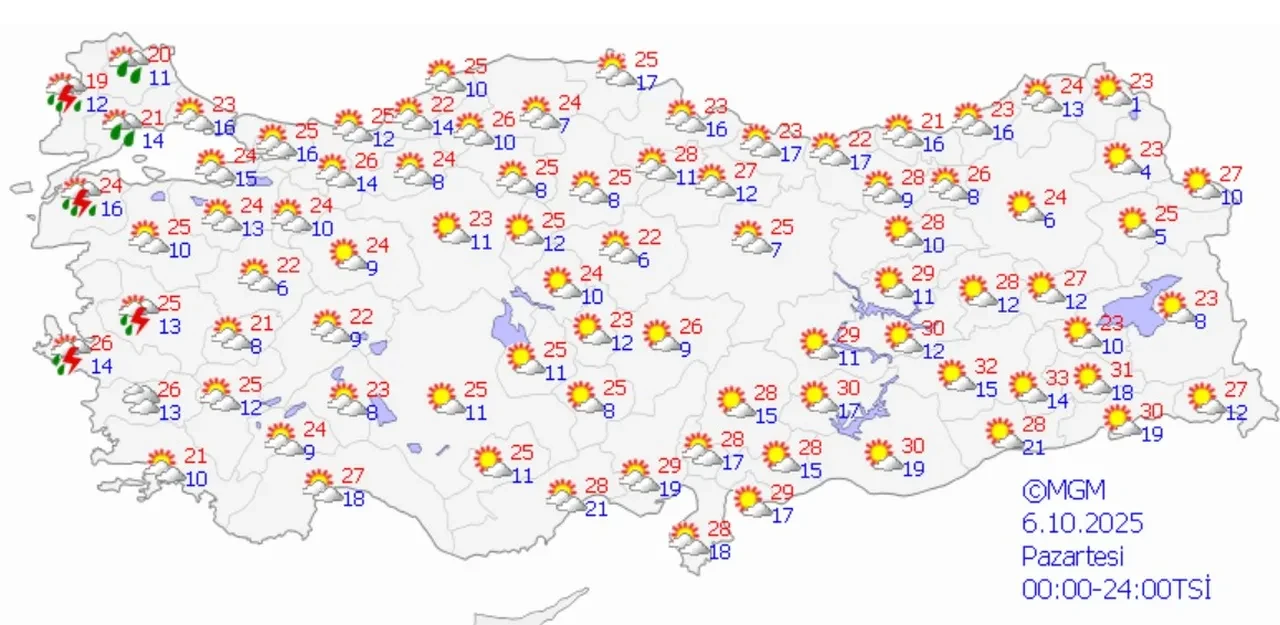Meteoroloji yeni hafta hava durumu için uyardı! Sağanak yağış geliyor, saat verildi