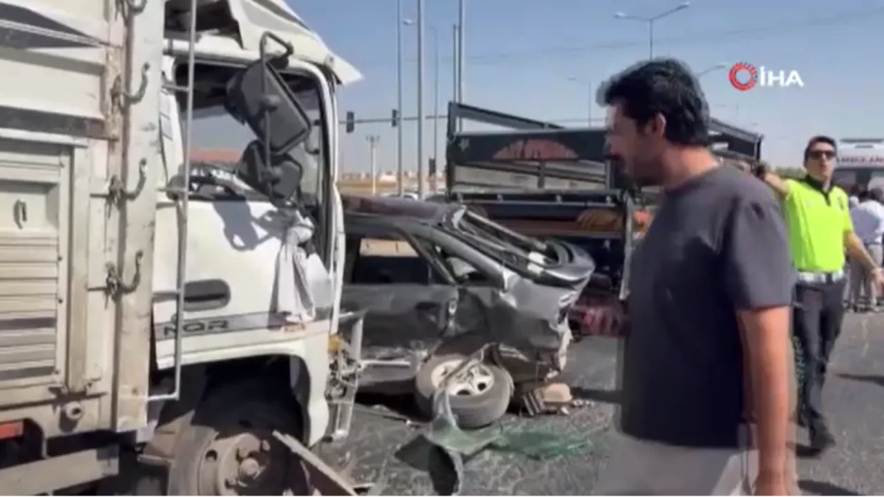 Freni patlayan kamyon 4 aracı biçti: 2'si çocuk 10 yaralı