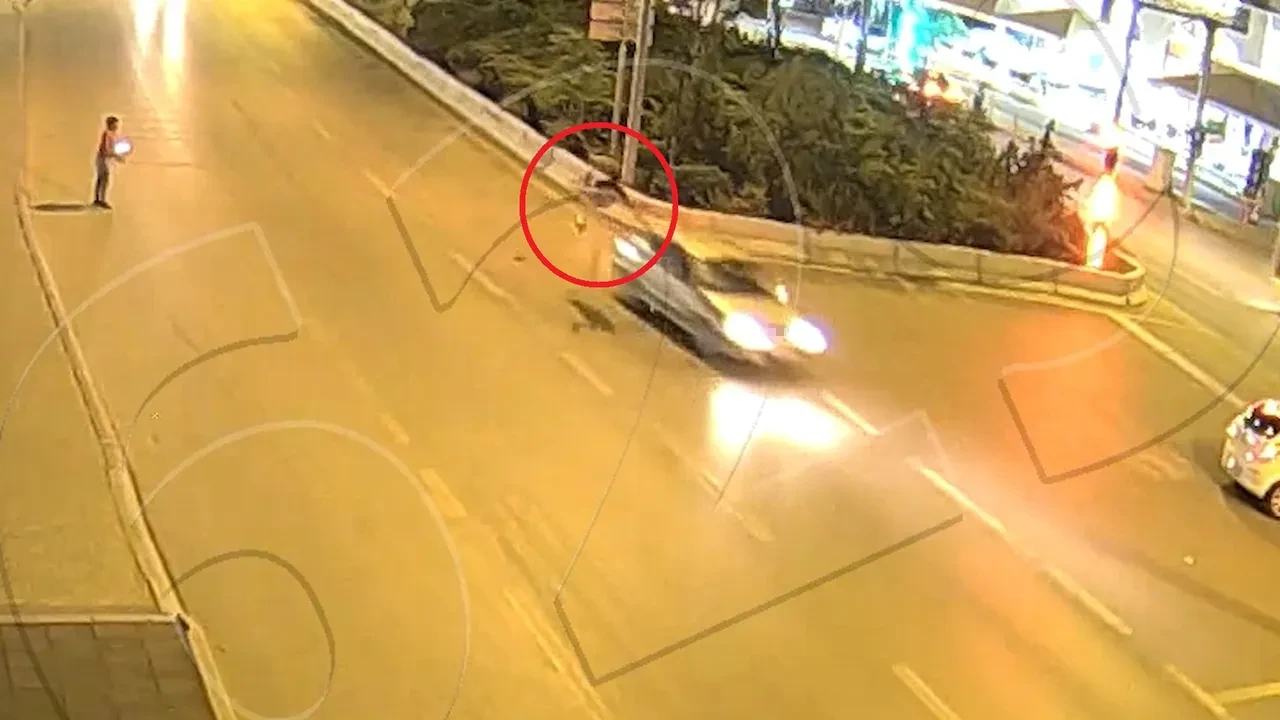 Koşarak karşıya geçmeye çalıştı, havaya savrularak ağır yaralandı!