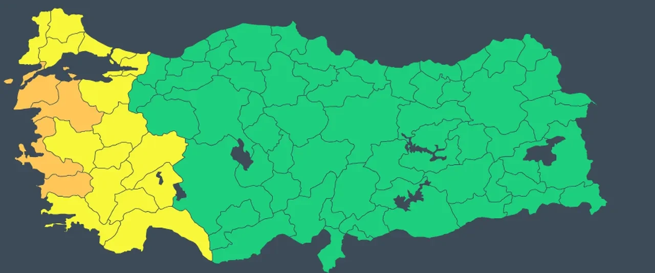 Meteoroloji turuncu ve sarı kodla uyardı: 20 ilde kuvvetli sağanak