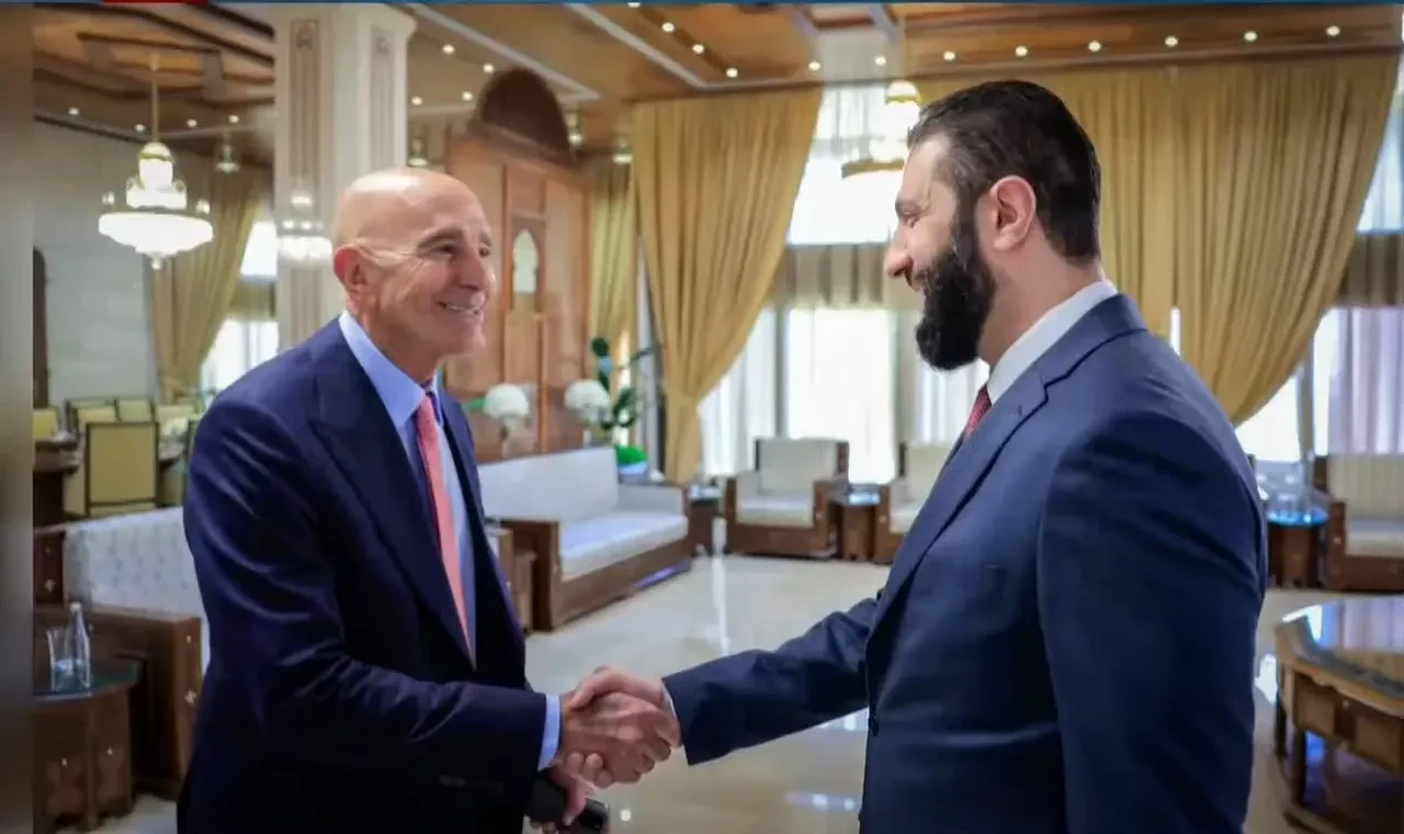 Suriye Cumhurbaşkanı Ahmed Şara ile ABD temsilcisi Tom Barrack görüştü