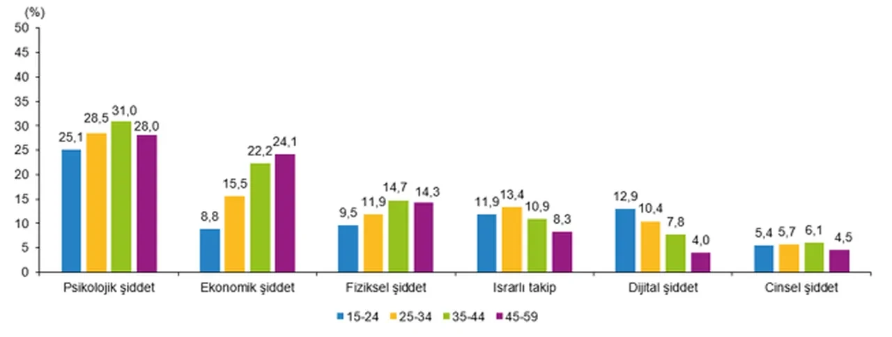 TÜİK açıkladı! Kadınların yüzde 12,8’i fiziksel şiddet yaşadı