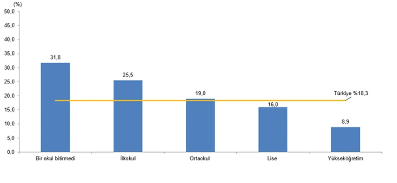 TÜİK açıkladı! Kadınların yüzde 12,8’i fiziksel şiddet yaşadı