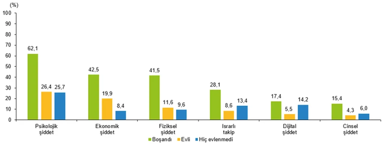 TÜİK açıkladı! Kadınların yüzde 12,8’i fiziksel şiddet yaşadı