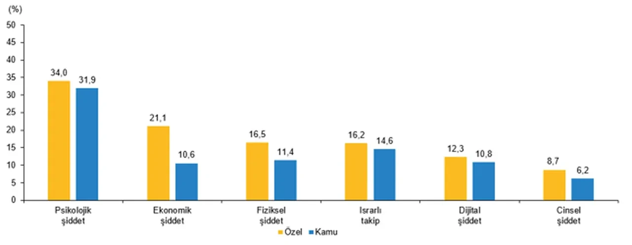 TÜİK açıkladı! Kadınların yüzde 12,8’i fiziksel şiddet yaşadı