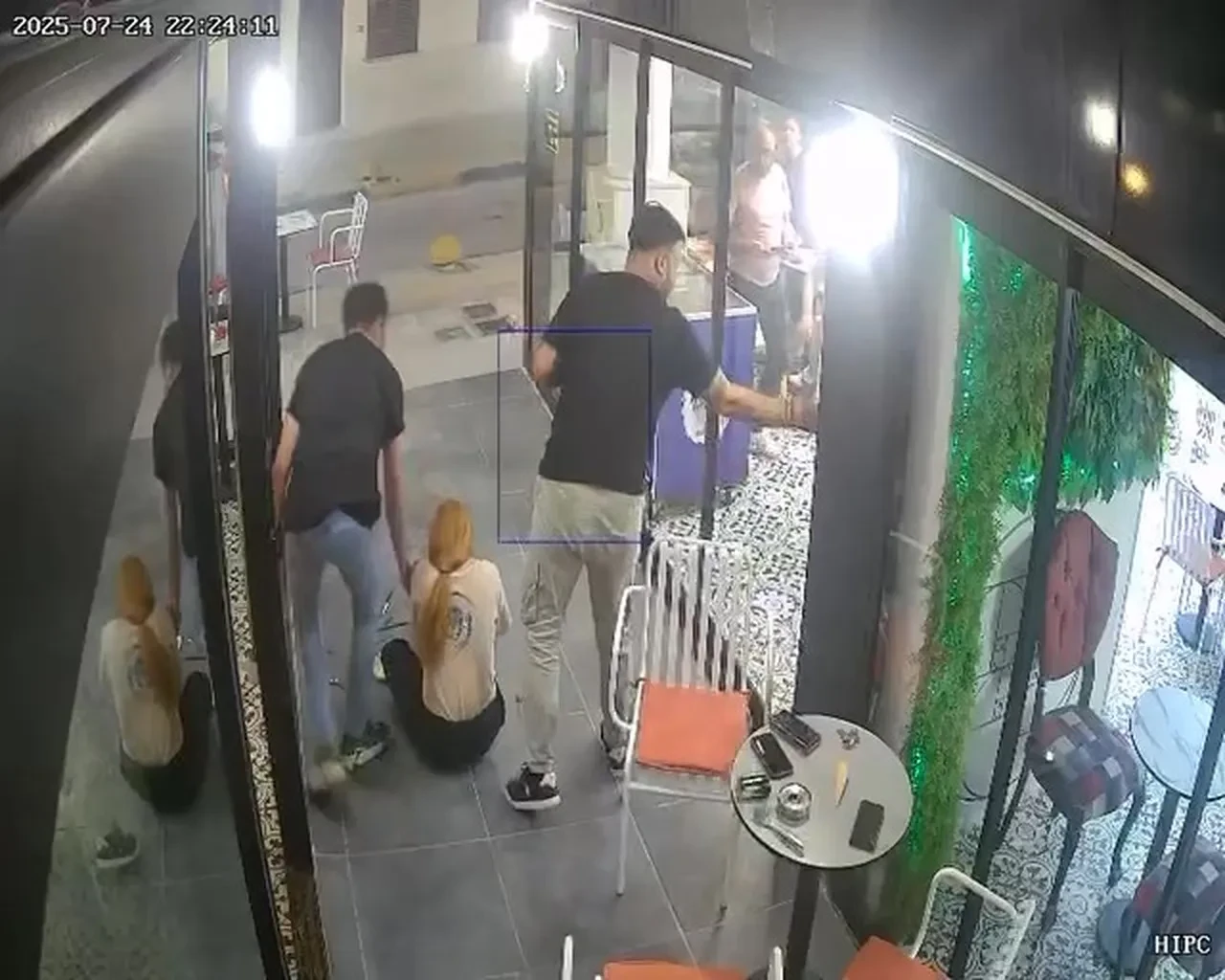 Cam kapıyı fark etmedi, kapıya böyle çarptı!