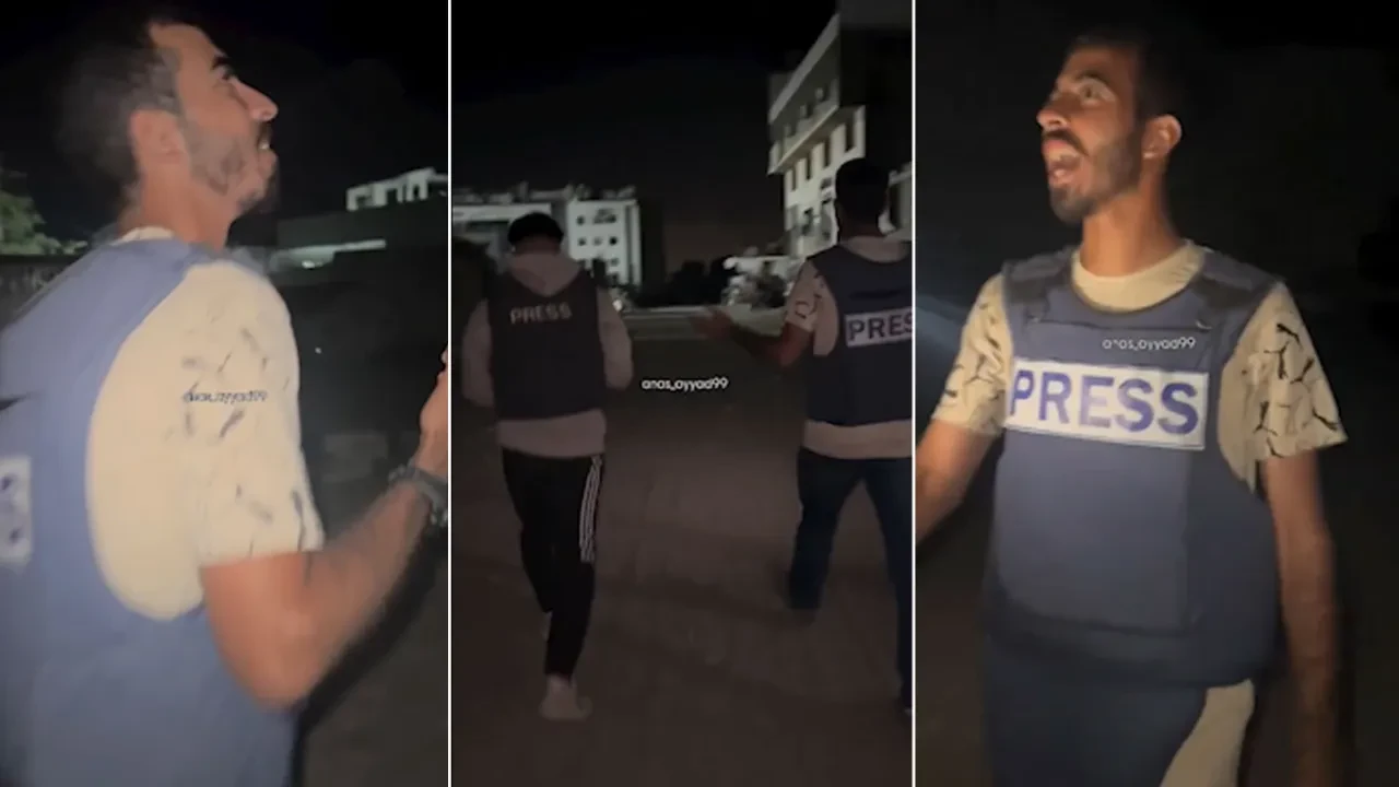 Gazeteciler, Gazze'de ateşkesi bağıra bağıra duyurdu