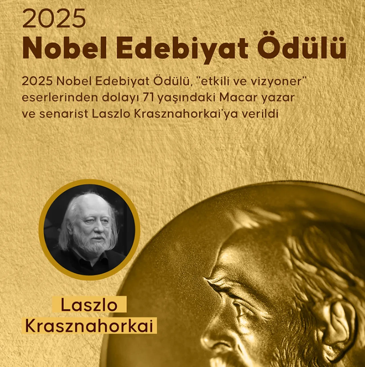 Nobel Edebiyat Ödülü kim kazandı? Laszlo Krasznahorkai kimdir, eserleri neler?