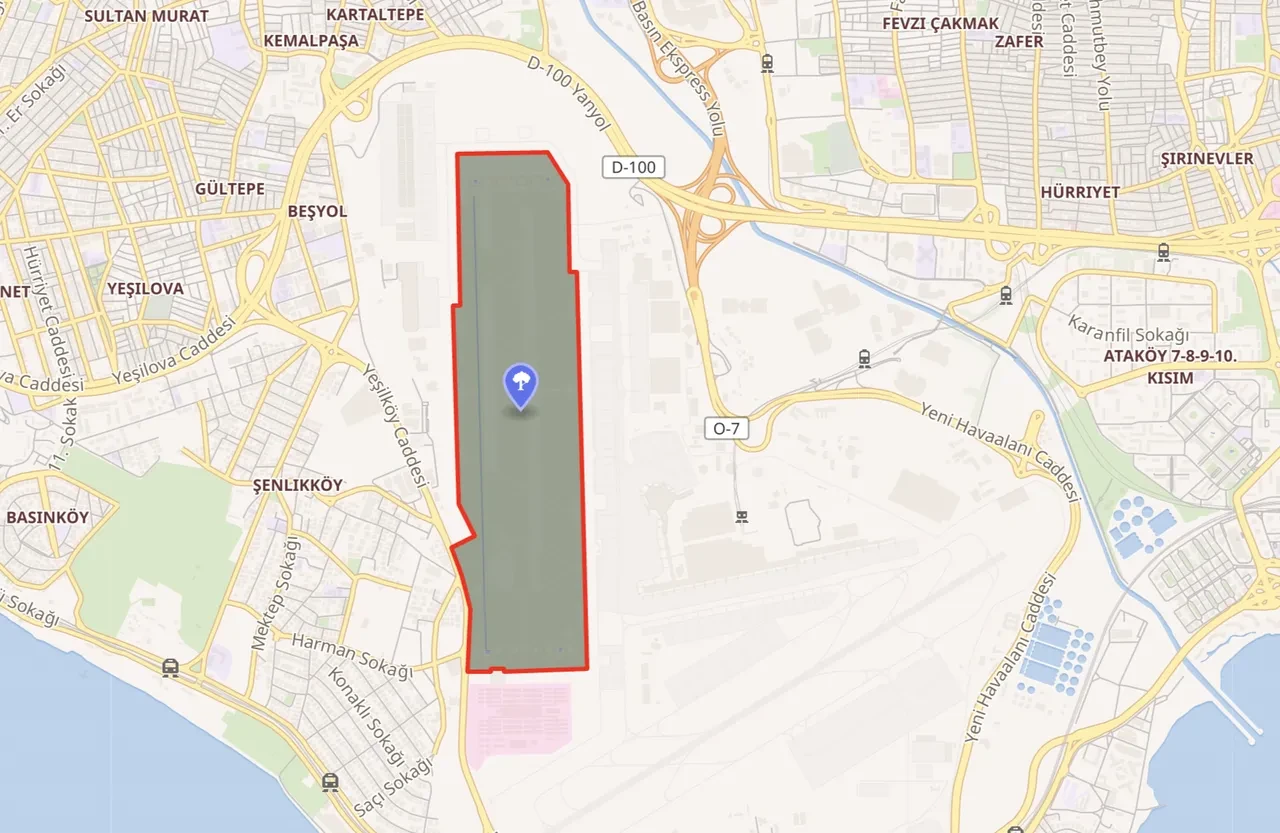 Atatürk Havalimanı Millet Bahçesi’ne nasıl gidilir? Yol tarifi ve harita görüntüsü