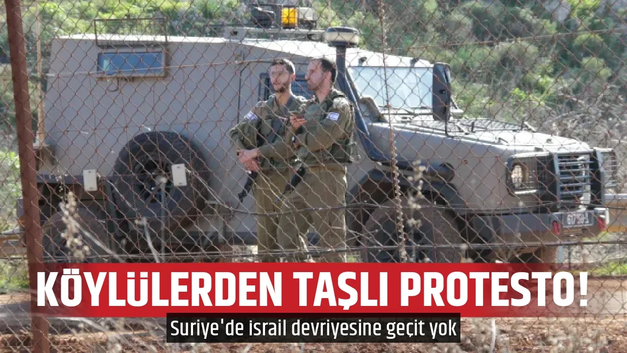 KÖYLÜLERDEN TAŞLI PROTESTO!