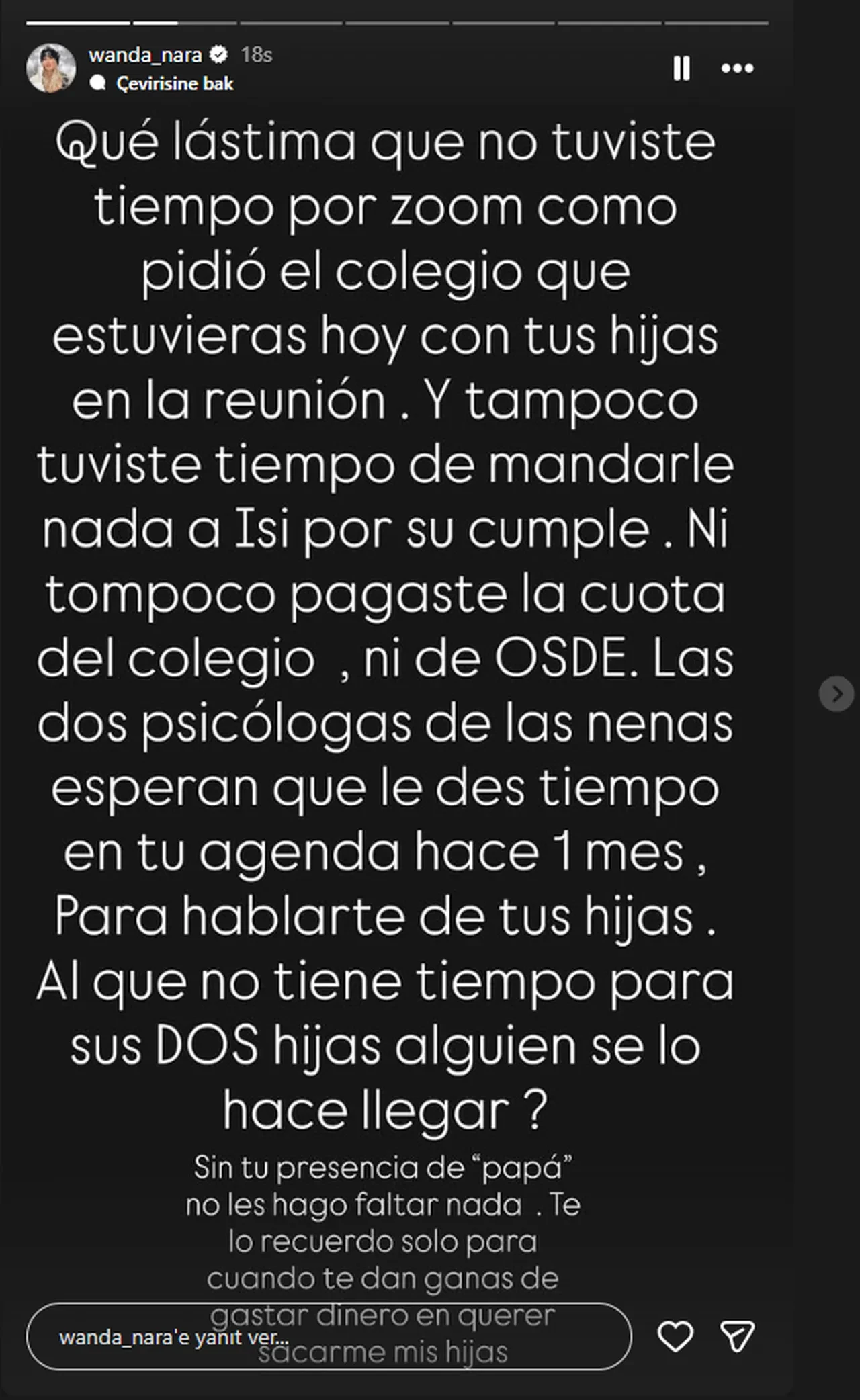 Wanda Nara, Mauro Icardi'yi bu sefer kızlarından vurdu: Artık seni görmek istemiyorlar 