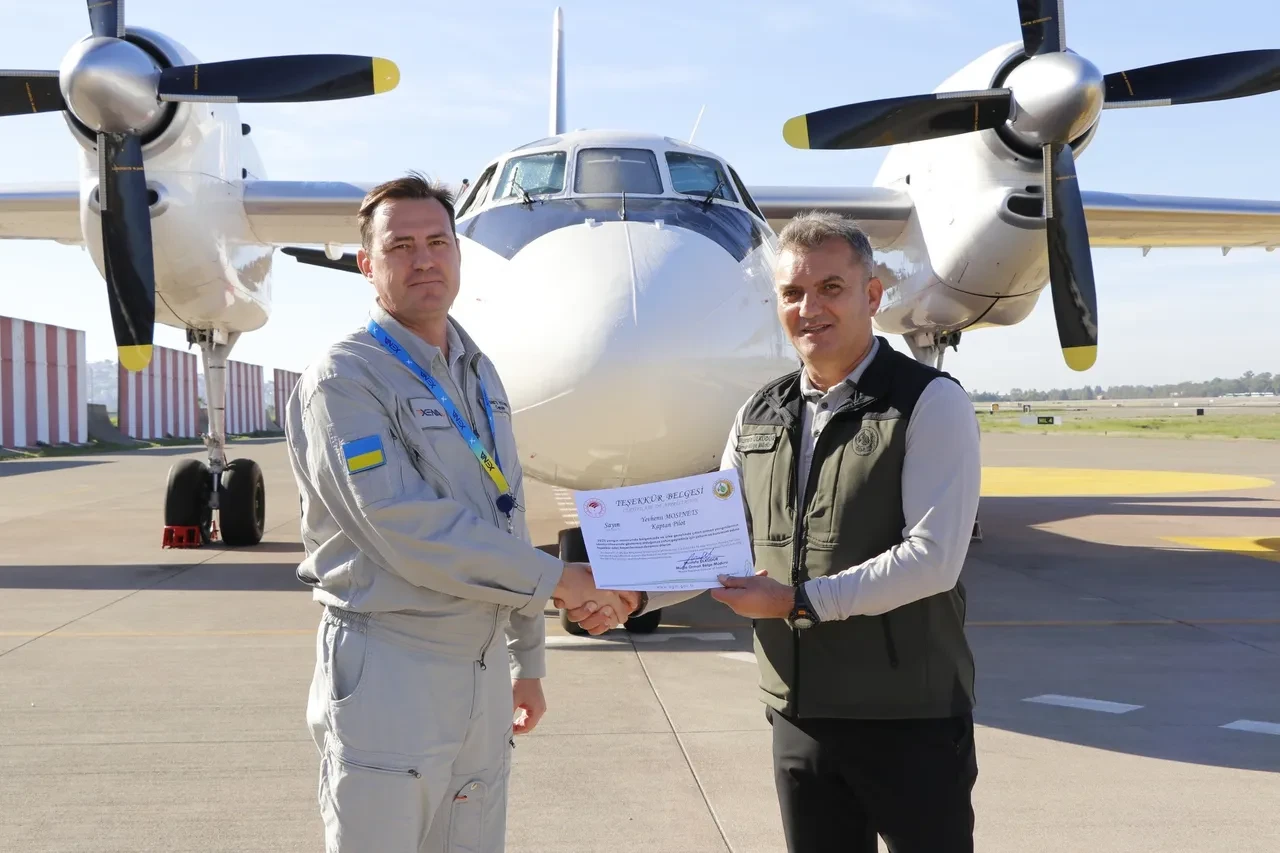 Yangın söndürme hava araçları ekiplerine teşekkür